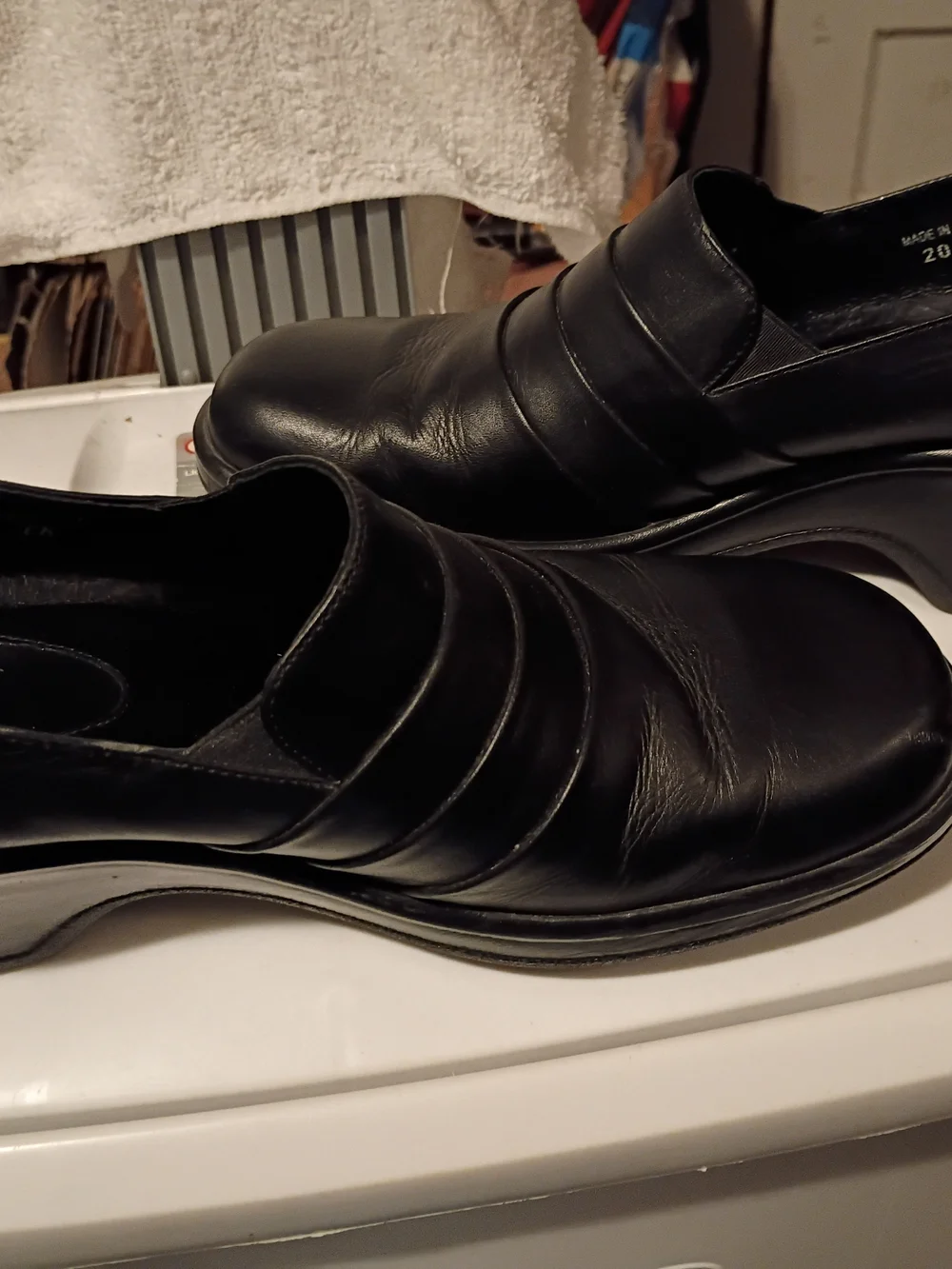 Dansko Men’s Black Slip-On Leather Shoes